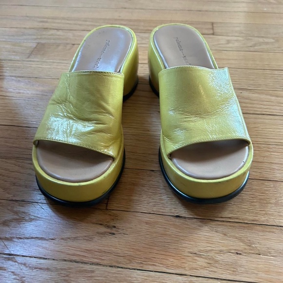 Paloma Wool Y2k style blockbuster platform yellow sandals size37 6.5 - Picture 5 of 5